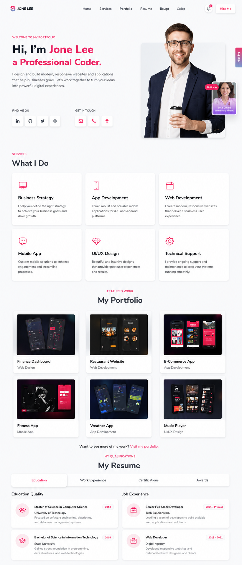 Professional Resume Portfolio