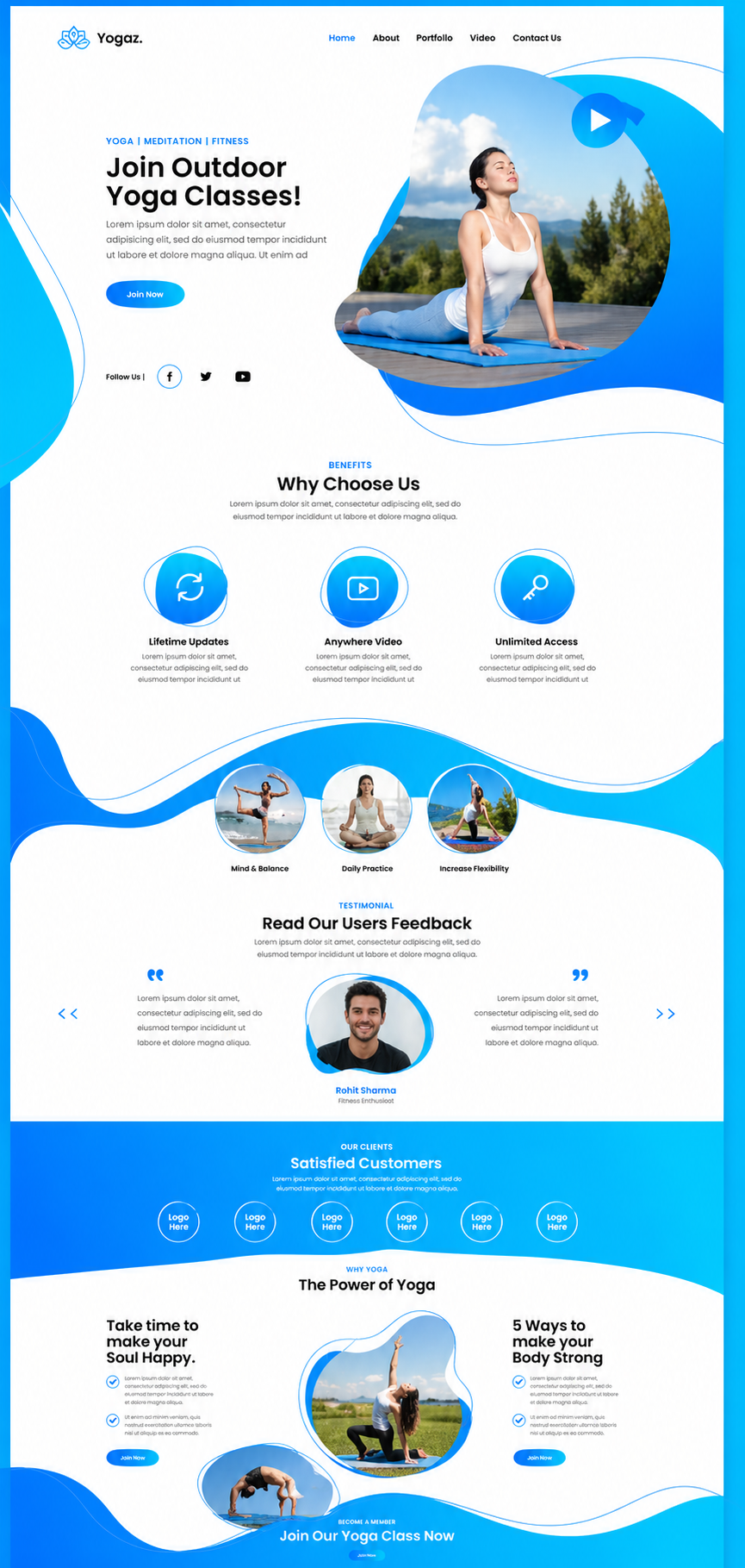 Outdoor Yoga Classes Landing