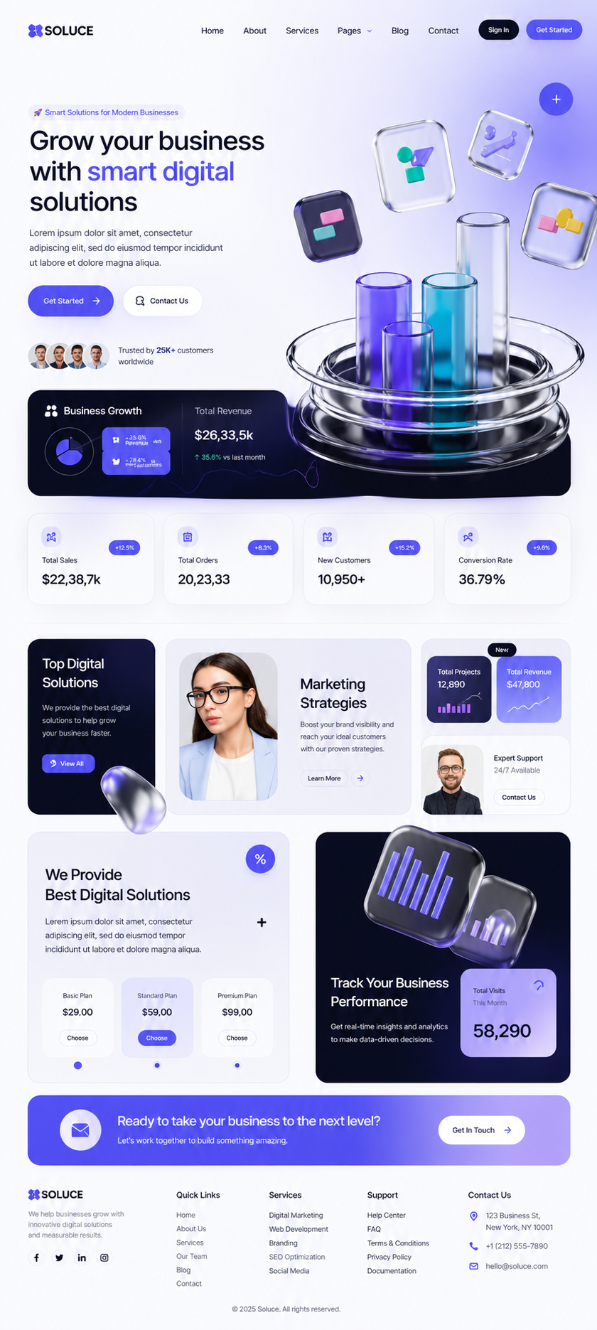 Business Strategy SaaS Landing