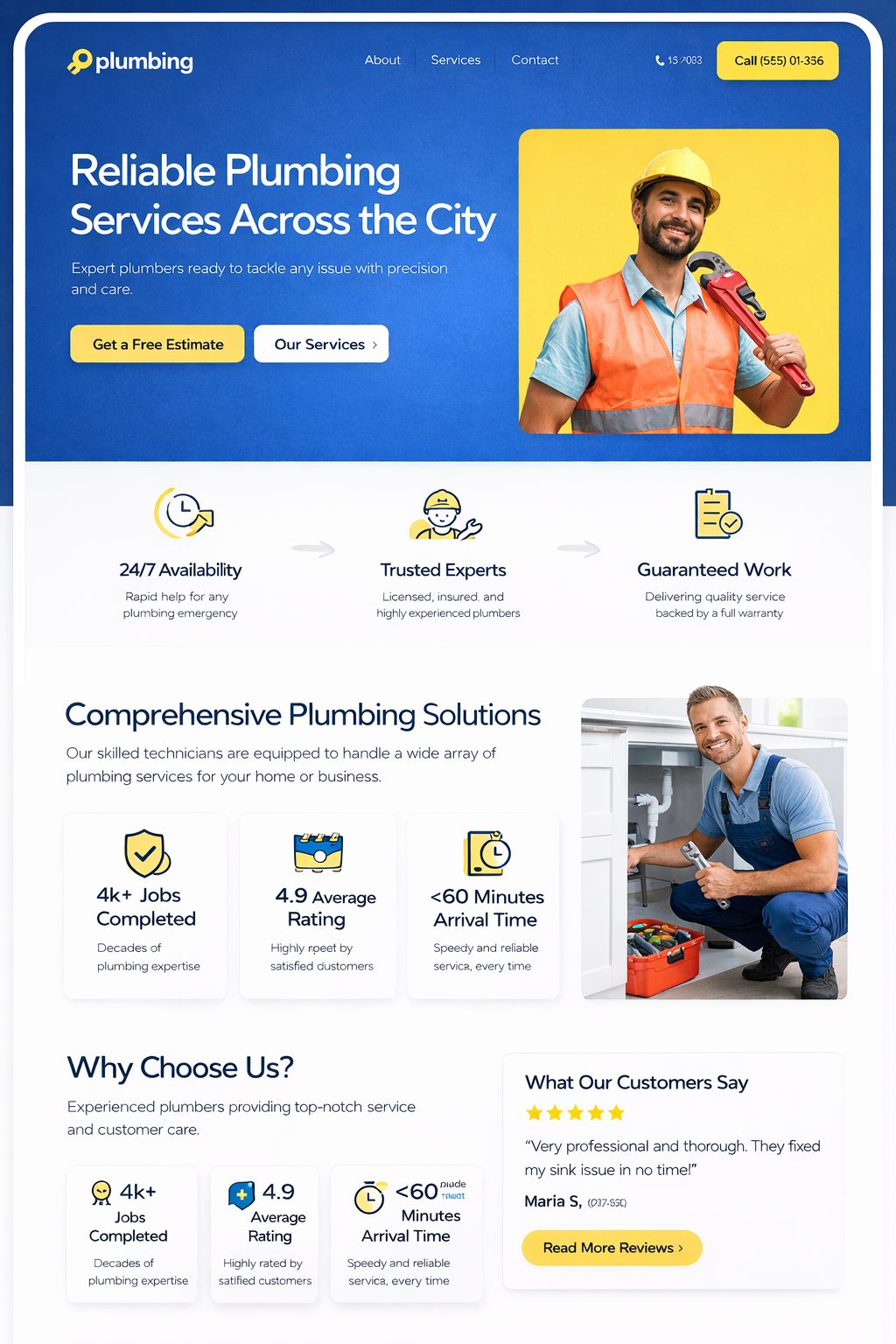 Plumbing Services Landing